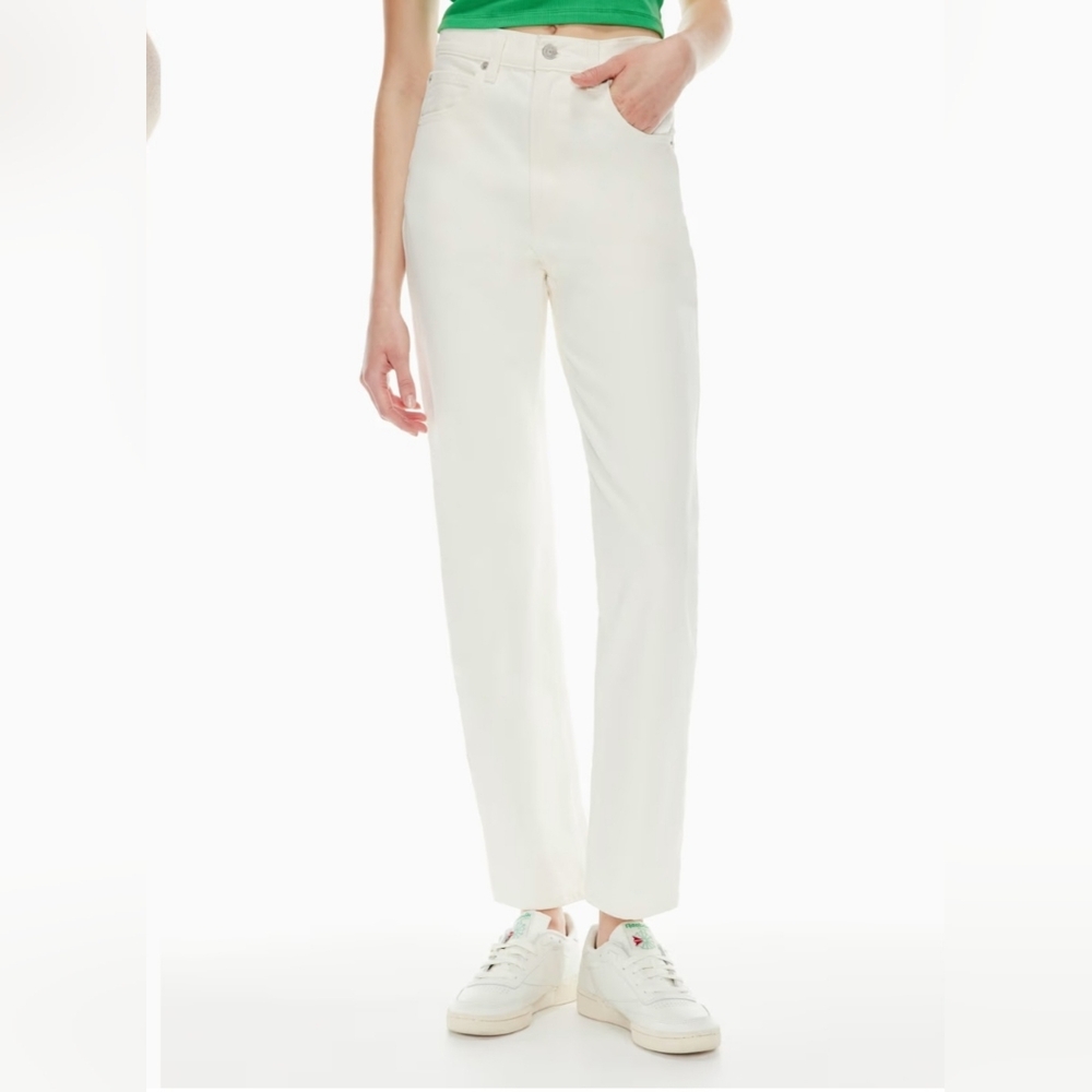 Women’s Levi's High-Rise Straight Leg Cream Jeans